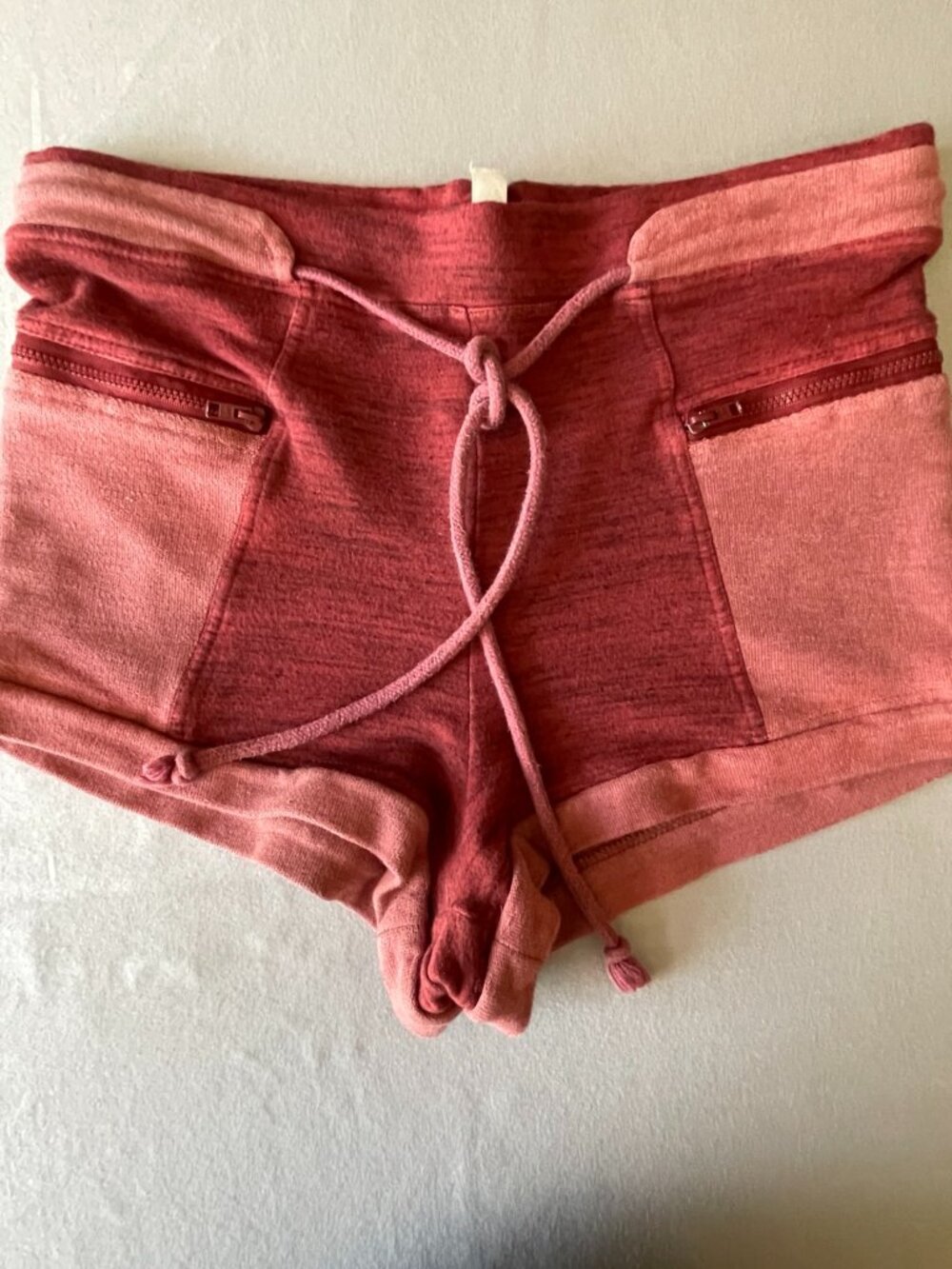 FP Movement Highlights Coral Zip Pocket Micro Shorts XS/S